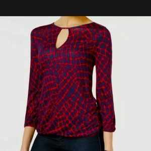 Michael Kors reptile print blouse